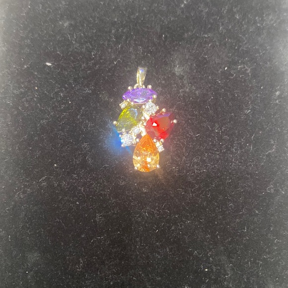 Silver Rhinestone, and Crystal Charm. - Picture 1 of 7